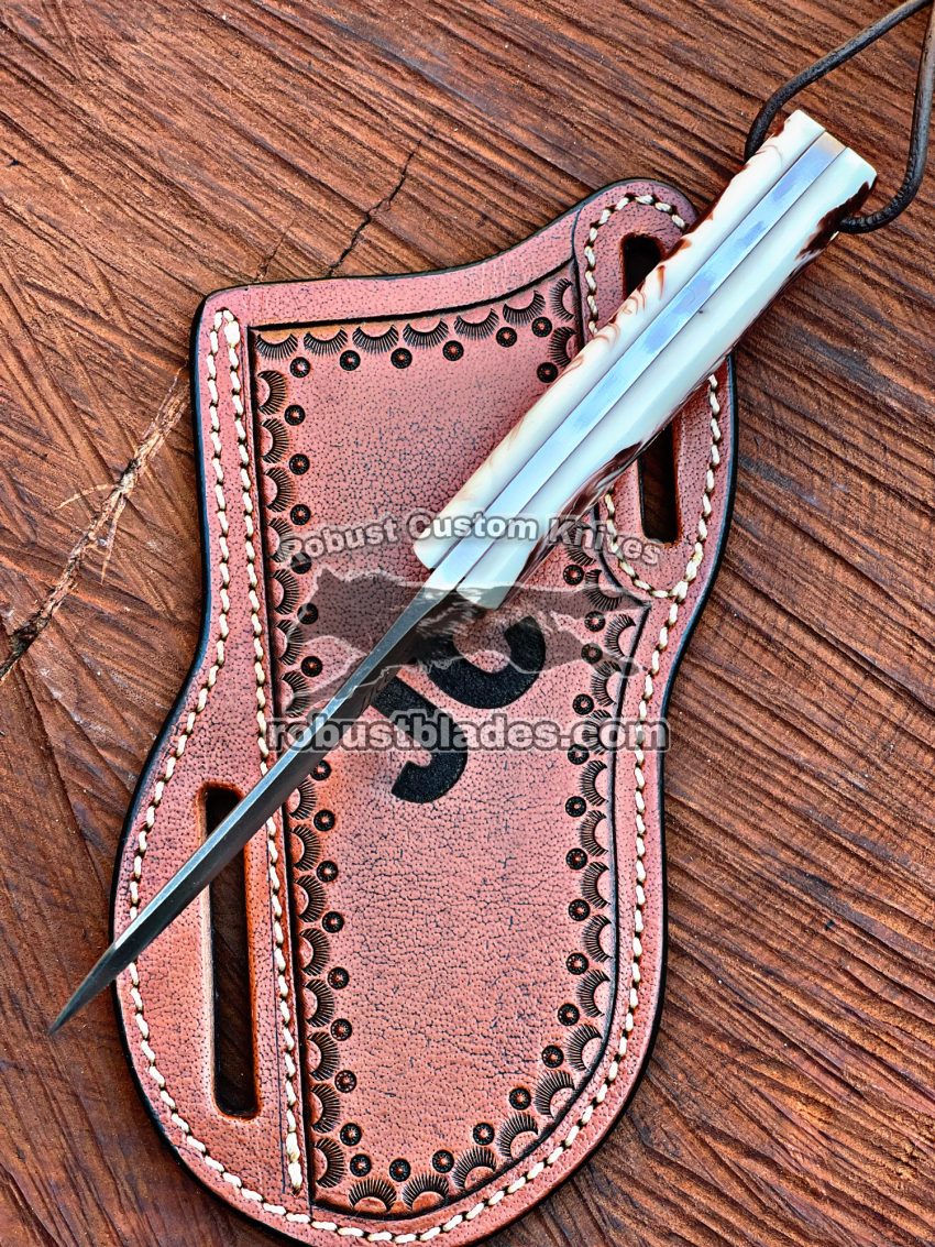 Black Smith Made Of 1080 C12 Steel Handmade Cowboy Knife Get Your Name Or Initial On The Blade And Sheath Just Write Your Initial In The Note…
