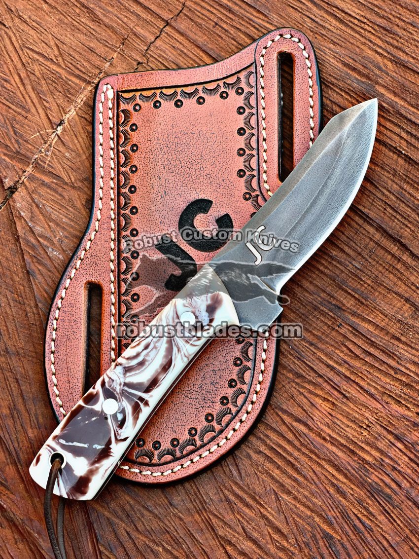 Black Smith Made Of 1080 C12 Steel Handmade Cowboy Knife Get Your Name Or Initial On The Blade And Sheath Just Write Your Initial In The Note…