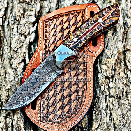 Black Smith Made Of 1080 C12 Steel Handmade Cowboy Knife Get Your Name Or Initial On The Blade And Sheath Just Write Your Initial In The Note…