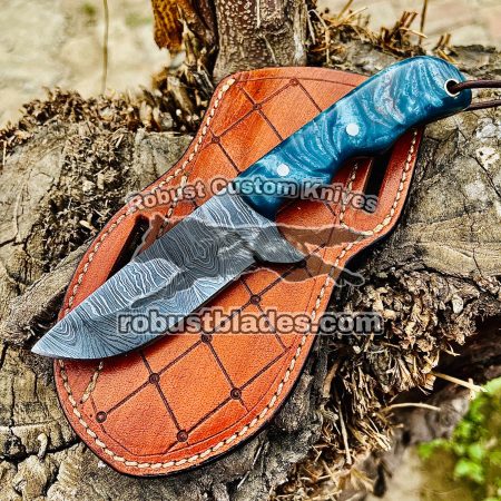 Black Smith Made Of Damascus Steel Handmade Cowboy Knife…