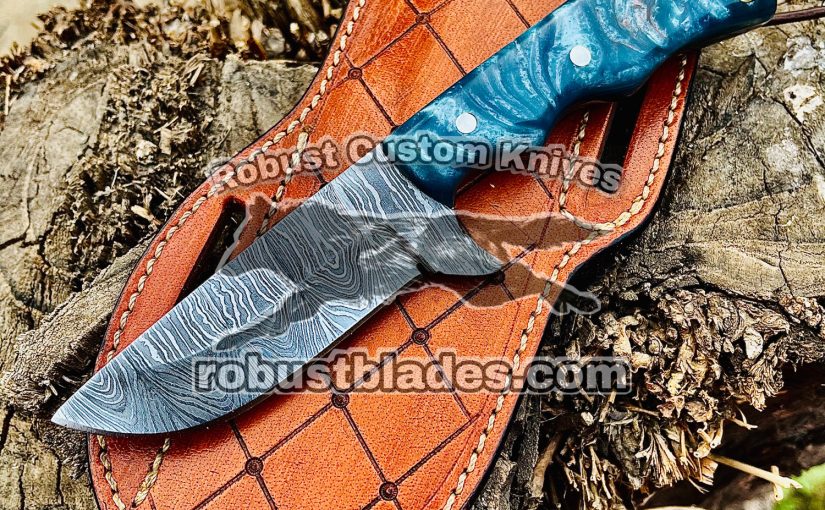 Black Smith Made Of Damascus Steel Handmade Cowboy Knife…