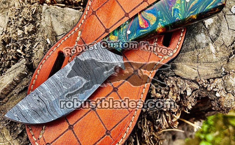 Black Smith Made Of Damascus Steel Handmade Cowboy Knife…