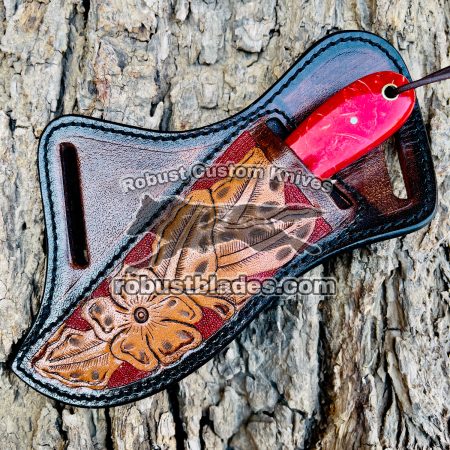 Black Smith Made Of Damascus Steel Handmade Cowboy Knife…