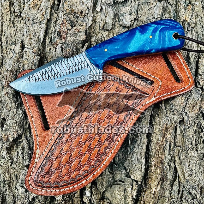 Black Smith Made Of Cowboy And Skinner Knife With Horse Rasp Steel…