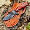 Black Smith Made Of Damascus Steel Handmade Cowboy Knife…