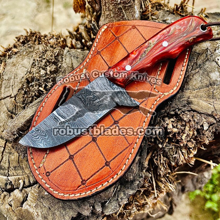 Black Smith Made Of Damascus Steel Handmade Cowboy Knife…