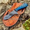 Black Smith Made Of Damascus Steel Handmade Cowboy Knife…