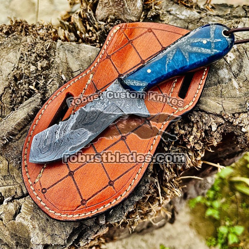 Black Smith Made Of Damascus Steel Handmade Cowboy Knife…