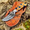 Black Smith Made Of Damascus Steel Handmade Cowboy Knife…