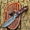 Black Smith Made Of Damascus Steel Handmade Cowboy Knife Get Your Name Or Initials On The Blade And Sheeth Just Write Your Initials In The Note…
