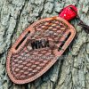 Black Smith Made Of Damascus Steel Handmade Bull Cutter Knife Get Your Name Or Initials On The Blade And Sheeth Just Write Your initials In The Note…